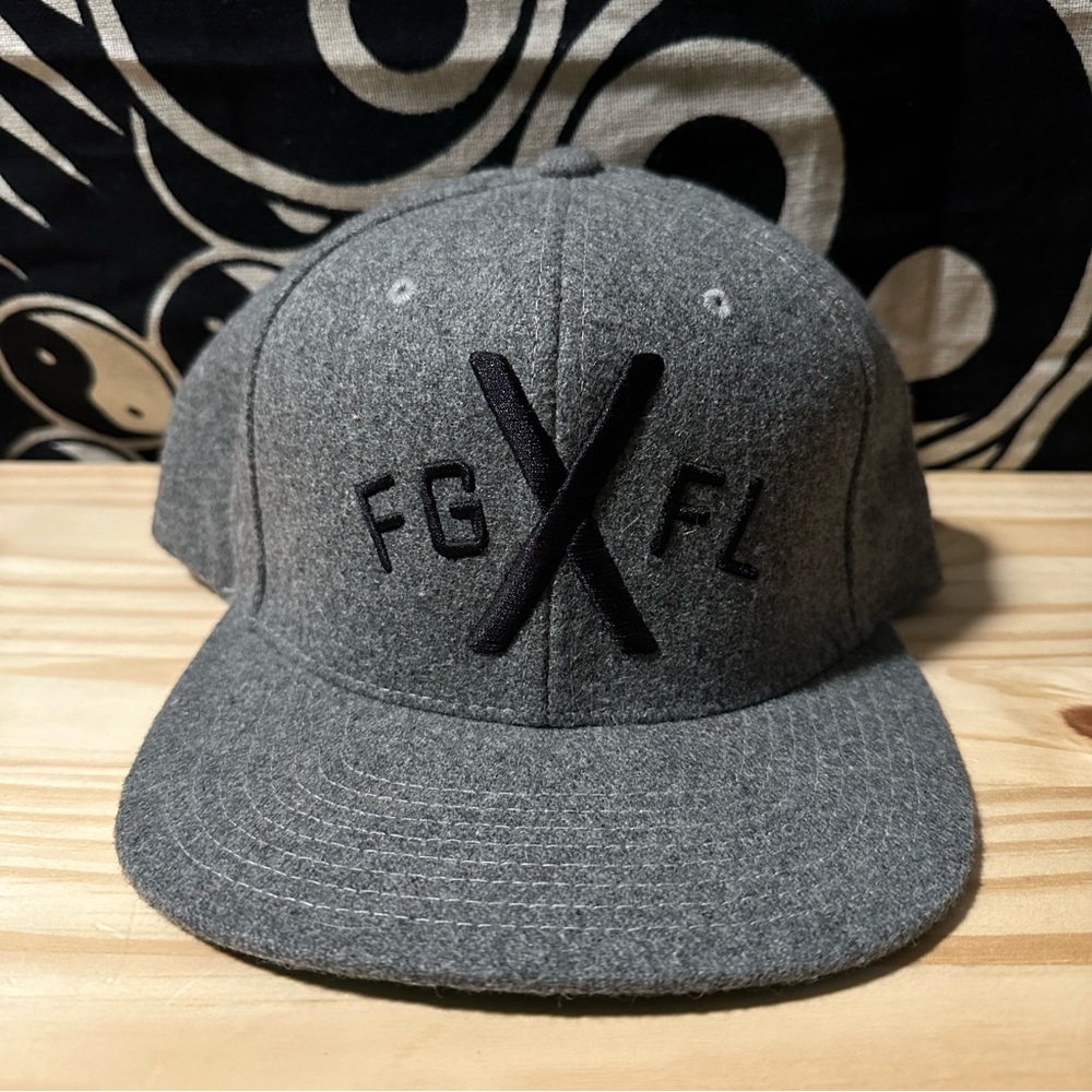 Flag Nor Fail Logo Limited Grey Wool Yupoong Snap Back Hat